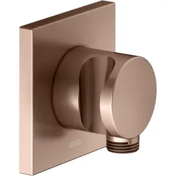 KEUCO IXMO Schlauchanschluss 59592290002 rotgold gebürstet, mit Brausehalter, Rosette eckig