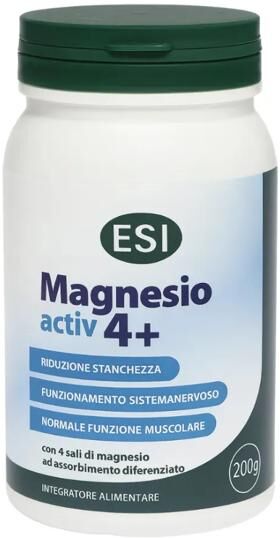 Esi Magno Activ 4+ Integratore 4 Sali di Magno Polvere 200 g