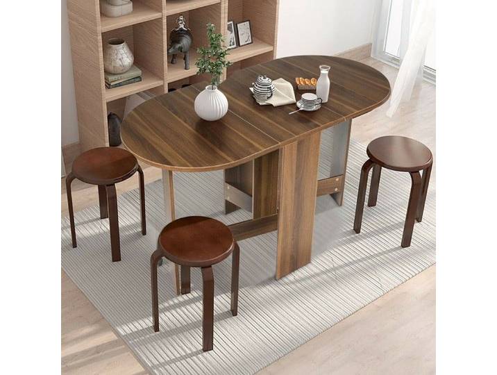 Facile à plier table à manger pliante extensible table console gain de place pour cuisine salon ou bureau