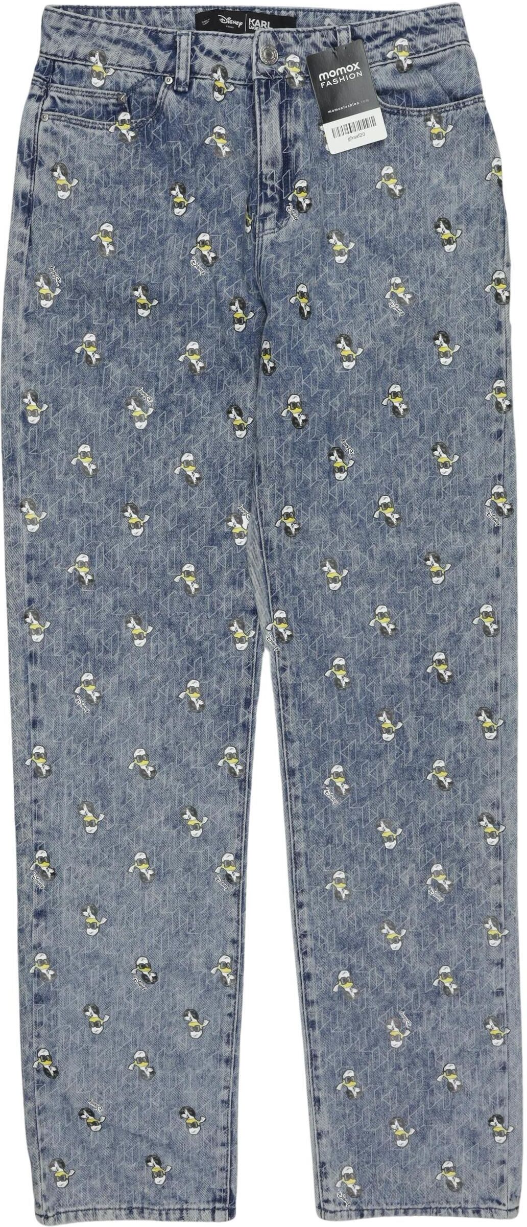 Karl by Karl Lagerfeld Damen Jeans, Hellblau, Gr. W26, Baumwolle / Synthetik - Second Hand