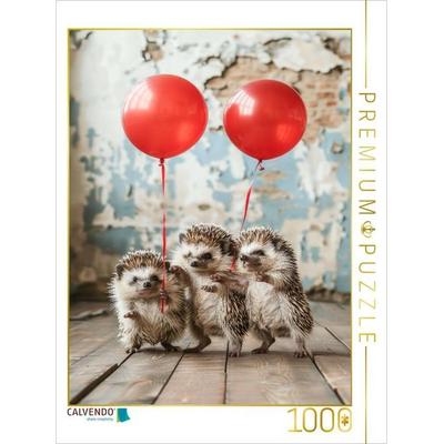 CALVENDO Puzzle Ein Igel ist kein Stacheldraht, er ist ein kleiner Held der Nacht | 1000 Teile Lege-Größe 64x48cm Foto-Puzzle für glückliche Stunden,