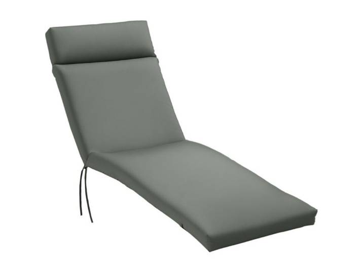 Coussin pour transat coussin pour bain de soleil coussin pour chaise longue de jardin gris foncé 196 x 55 x 8 cm