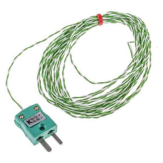 RS PRO Type K IEC 1/0.2mm Thermocouple+Plug 5m (1236306)