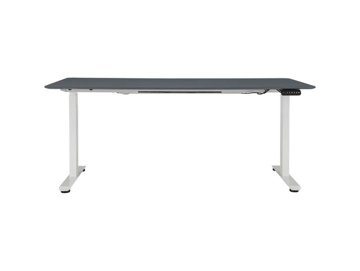 Schreibtisch Lario weiss/schwarz MDF Höhenverstellbar B 180 T 80 cm
