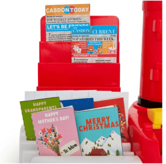 Casdon Post Office Role Play Set - Realistic Accessories for Imaginative Play - Ages 3 and Up