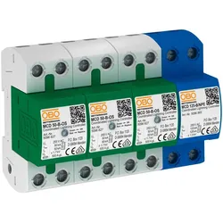 OBO 5096836 CoordinatedLightningController Set mit Funktionsanzeige 255V MCD 50-B 3+1-OS