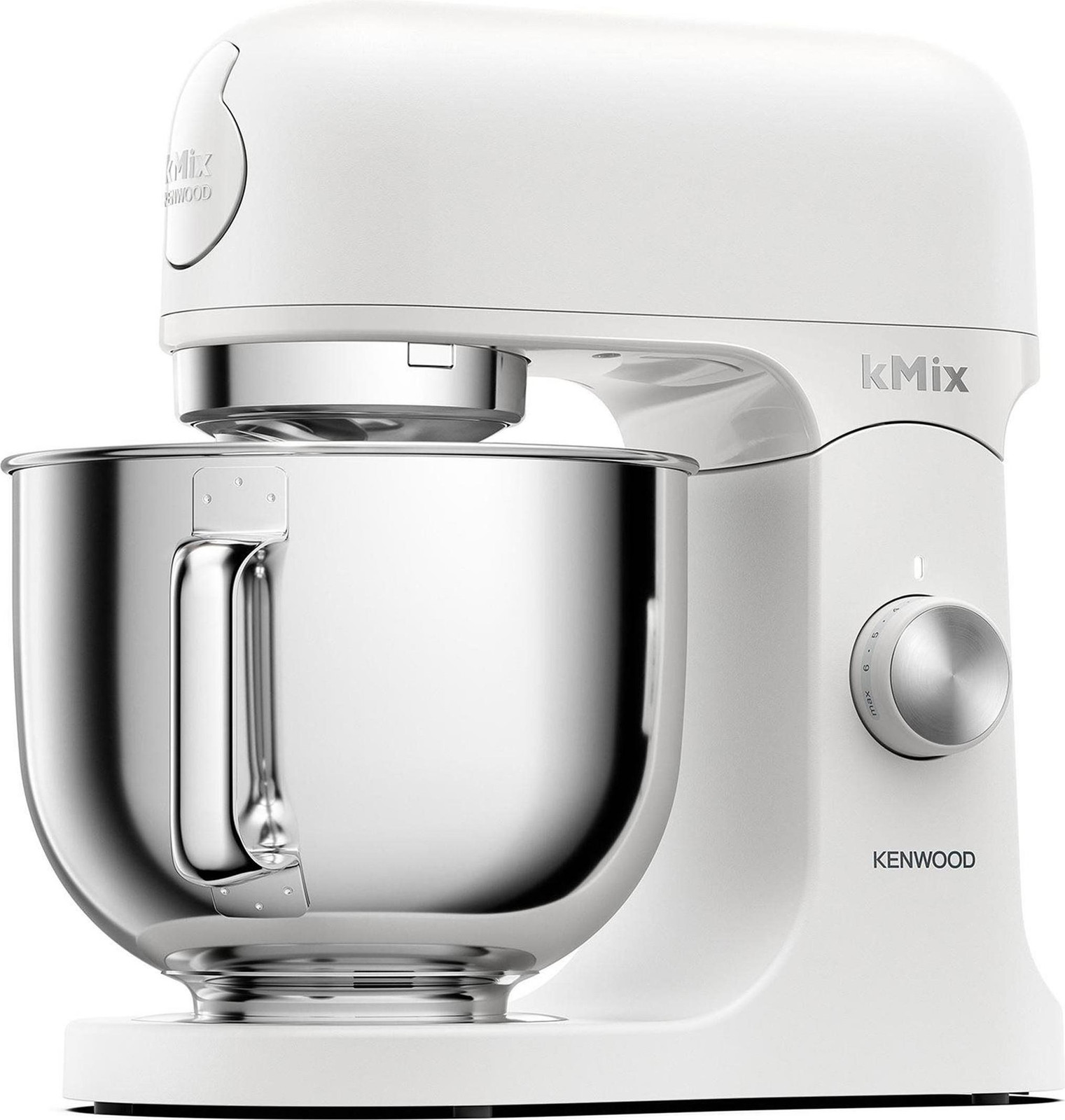 Kenwood kMix staande mixer, wit, 1000 watt, 5 liter inhoud, geschikt voor kneden, mengen en kloppen