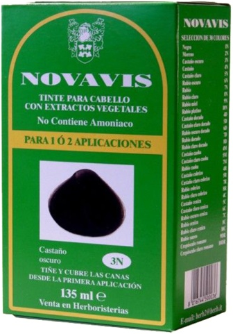 Novavis Farbstoff mit Pflanzenextrakten 135 ml 3N Dunkelbraun