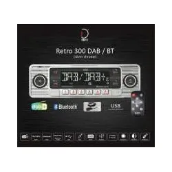 Dietz RETRO300DAB/BT DAB+ CD MP3 Autoradio mit DAB / Bluetooth / USB / AUX-IN...