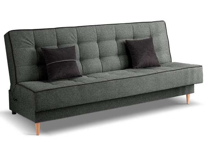 Schlafsofa 3-Sitzer Bono , 199cm , Strukturstoff , grau