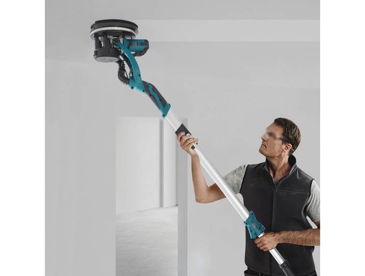 Ponceuse électrique pour cloisons sèches 850W, moteur brossé tout cuivre 800-1800 tr/min avec 6 papiers abrasifs