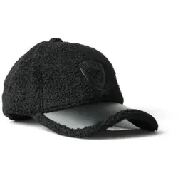 Blauer Unisex. 26WBLYA04607 Woolson-Mütze schwarz (OSFA), Lässig, Polyester