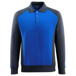 Polosweatshirt "MAGDEBURG" Unique - 3XL - kornblau/schwarz