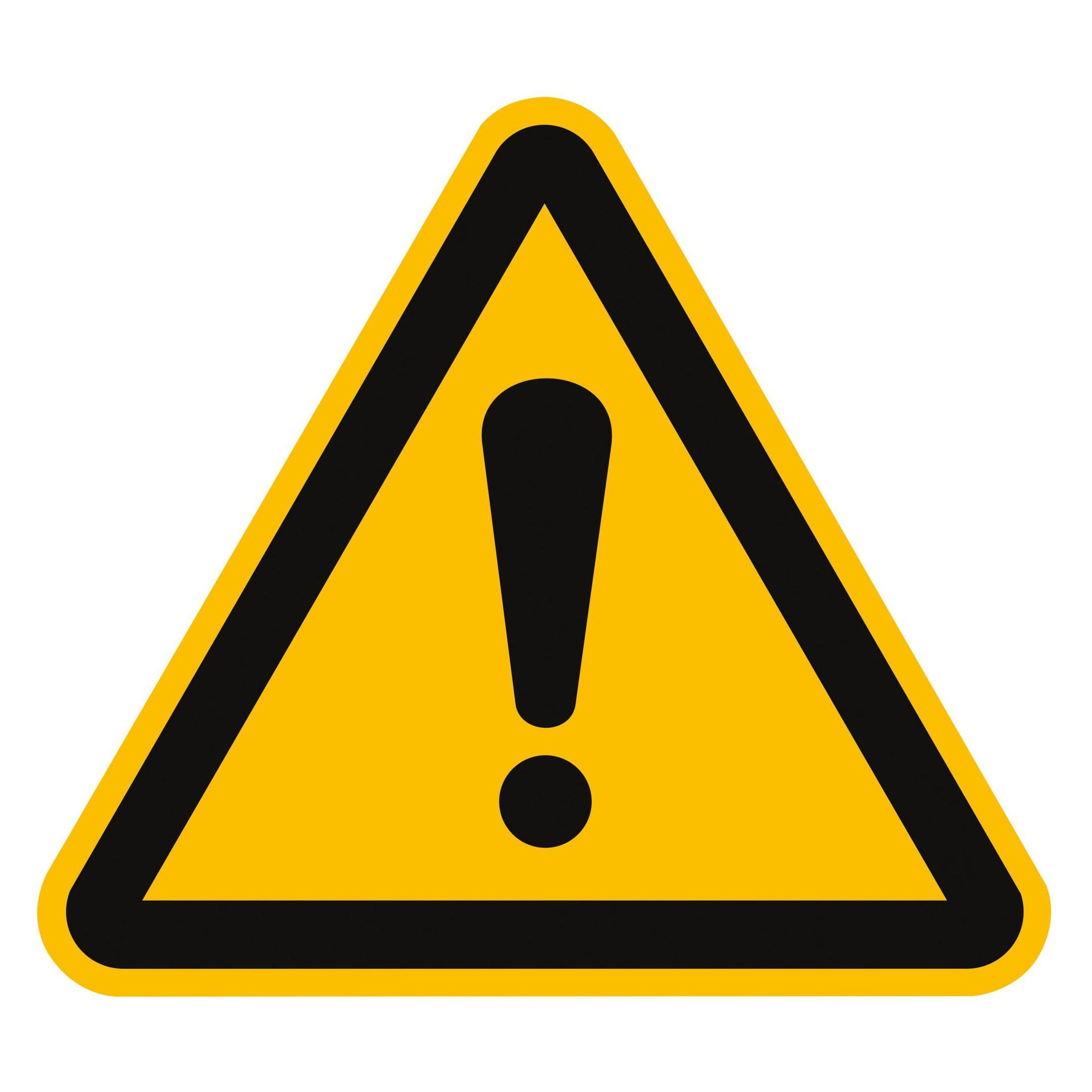 Moedel Allgemeines Warnzeichen ISO 7010, Folie (600236393)