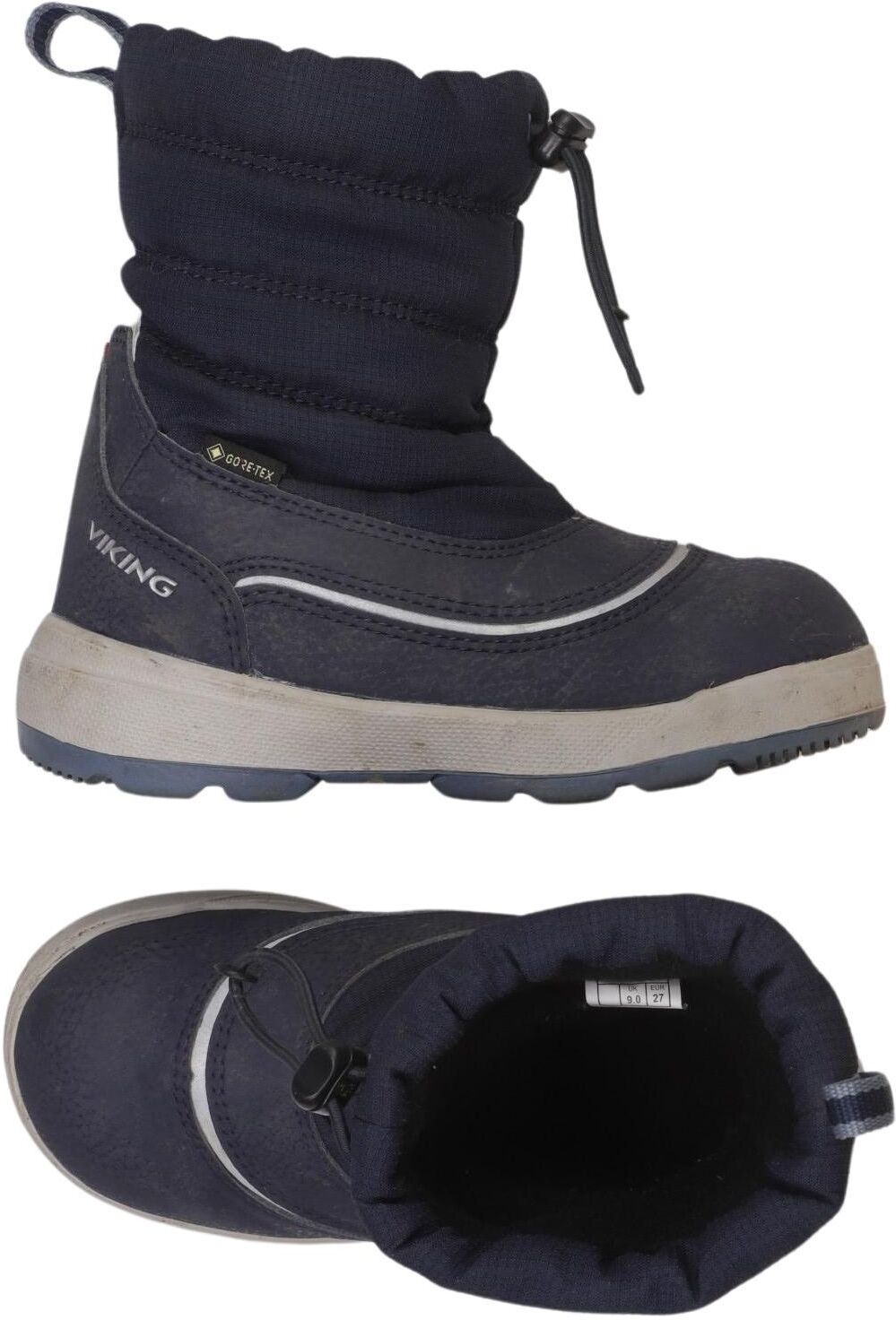 Viking Jungen Kinderschuh, Marineblau, Gr. EU 27, kein / Etikett / Tex / Membran - Second Hand