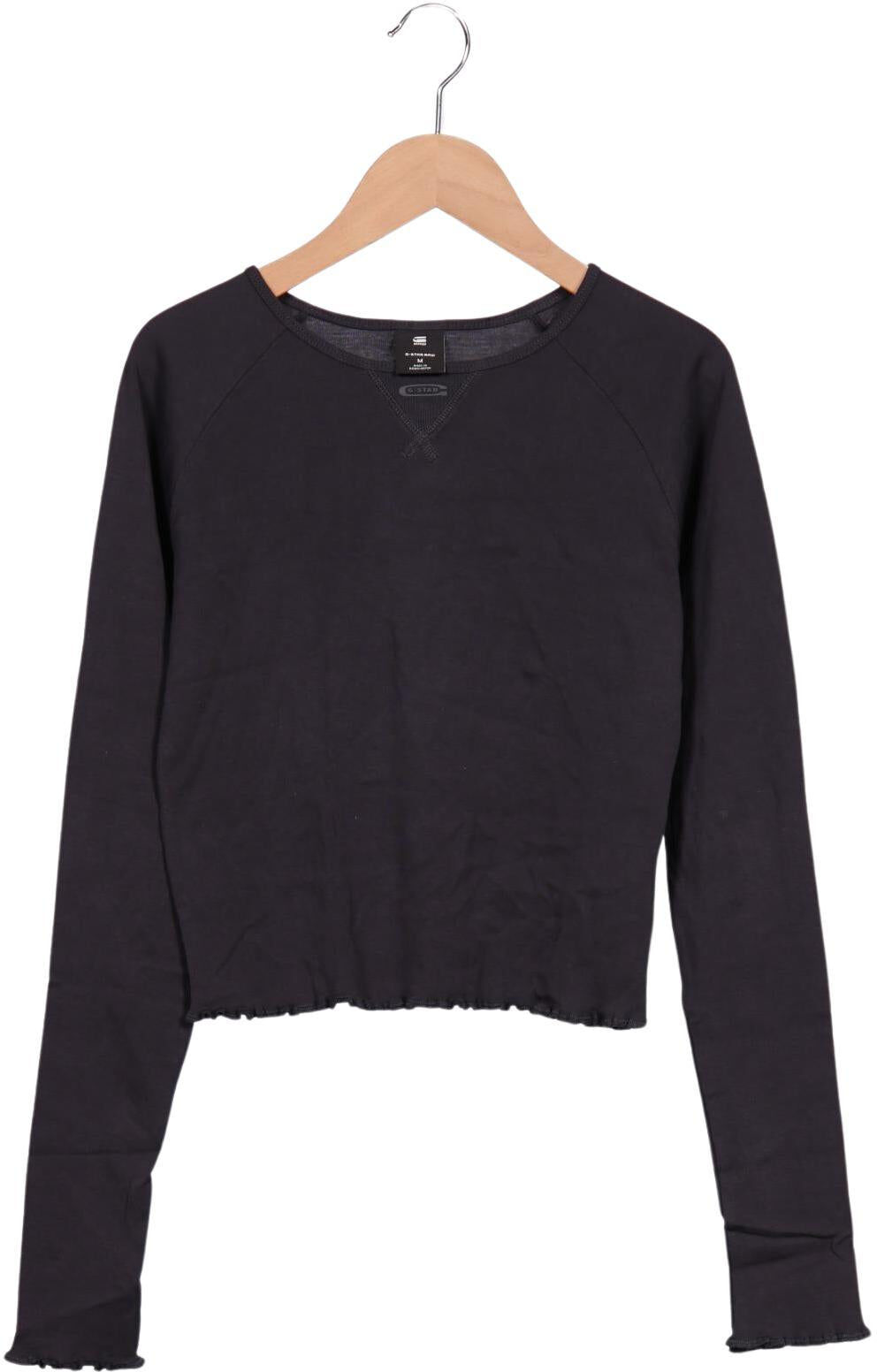 G Star RAW Damen Langarmshirt, Grau, Gr. M, Baumwolle - Second Hand