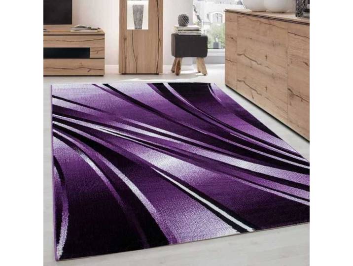 TapisTrend Tapis design Noir-Blanc-Lila 160 x 230 cm moderne designe Parma 9210