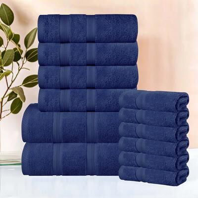 Superior Smart Dry Zero Twist Cotton 12-Piece Assorted Towel Set