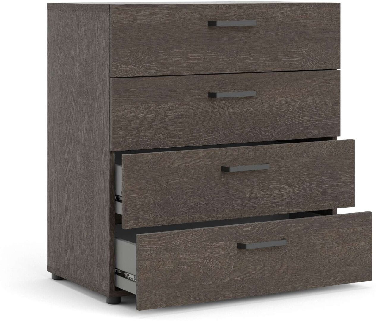 Kommode HOME AFFAIRE "Dallas", braun (dunkelbraun), B:80,2cm H:68,1cm T:40,3cm, Sideboards, Kommode, Sideboard mit 4 Schubkästen, Breite 80,2 cm