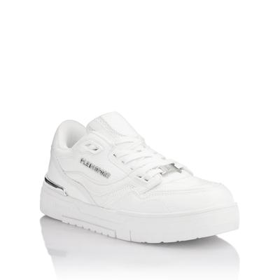 Sneaker PLEIN SPORT "Apollo", Herren, Gr. 39, Normalschaft, weiß (01, weiß), Schuhe Sneaker