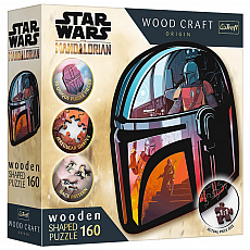 Trefl Holz Puzzle 160 - Star Wars Mandalorian - Mandalorian Helm 300339