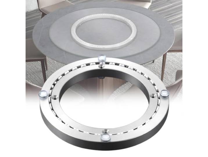 Ø12-100cm Lazy Susan Kugellager Drehteller Drehlager Aus Aluminiumlegierung Schwerlast Drehbeschlag, Runder Tisch Drehbare Drehscheibe, Für Glas, Granit Oder Holz, Küchen-Esstisch Drehteller(60cm/24 )