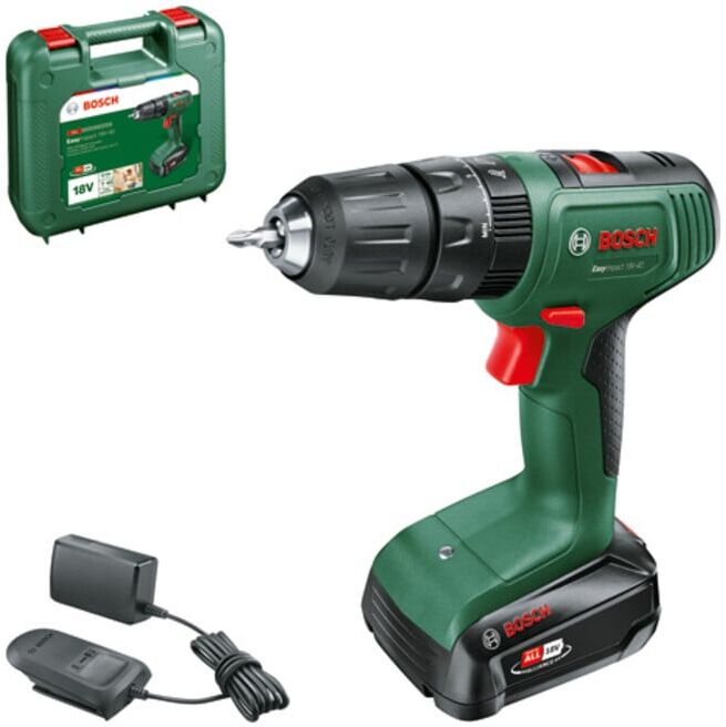Perceuse à percussion sans fil BOSCH EasyImpact 18V-40 (06039D8107)