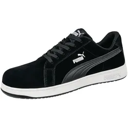 Puma, Sicherheitsschuhe, Iconic Suede Black Low S1P (S1P, 38)