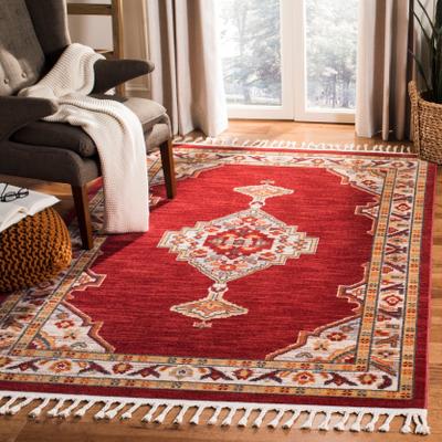 SAFAVIEH Farmhouse Karri Boho Tribal Polyester Rug