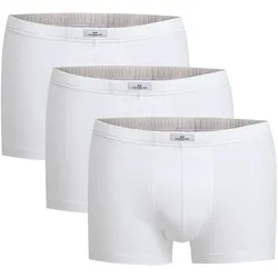 Götzburg Herren Pants 3er Pack - Single Jersey, Unterwäsche Set, Cotton Stretch Weiß / M
