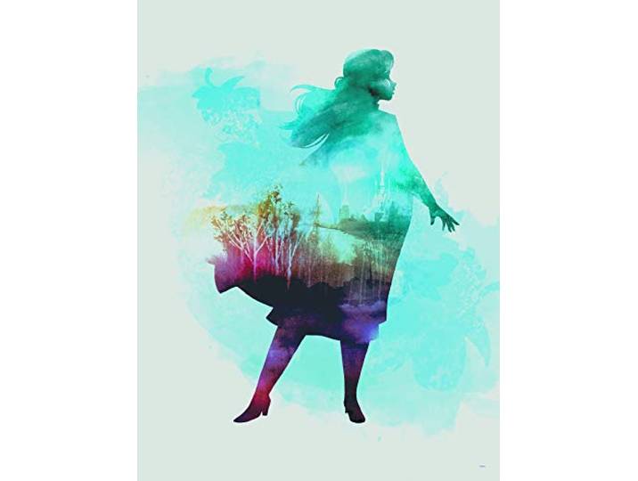 Komar Poster d'Art Mural\, 30cm x 40cm\, Frozen Anna Aquarell