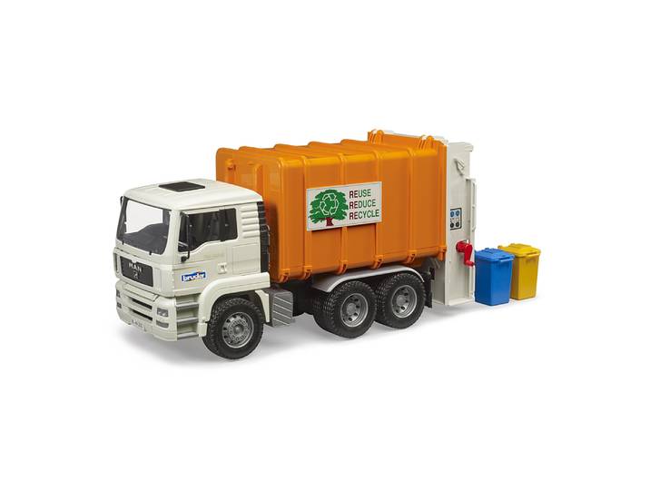 CAMION POUBELLE MAN TGA AVEC 2 POUBELLES
