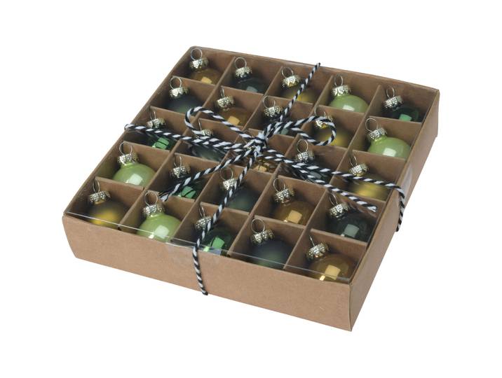 Weihnachtskugel Hidden Secrets grün Glas - Weihnachtskugel