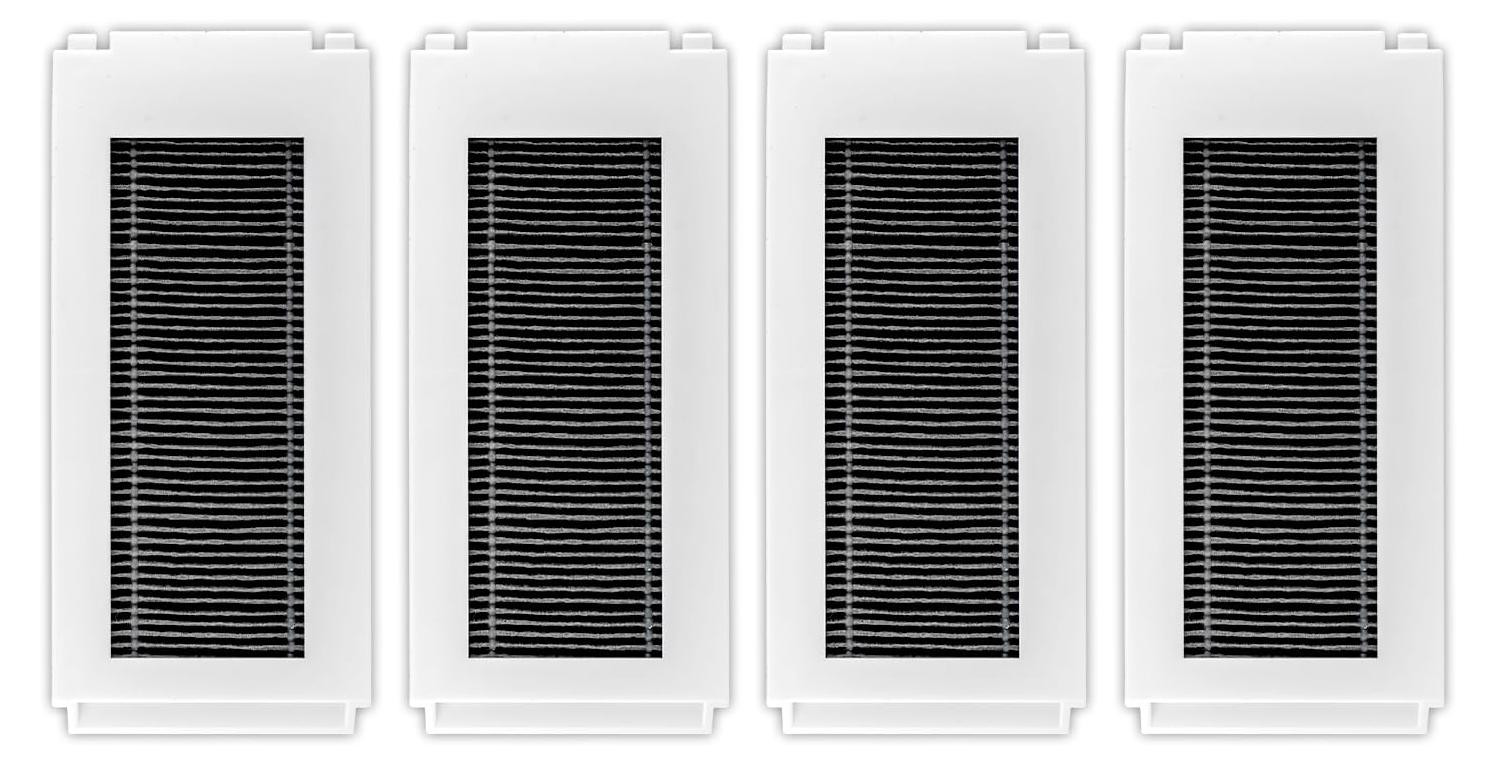 Dripio HEPA-reservefilters, set van 4, voor ECOVACS DEEBOT N30 Omni / Pro