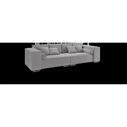 BIGSOFA Kami Microfaser Grau