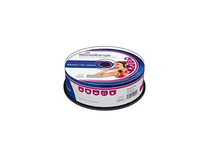 MediaRange Audio CD-R 700MB 80min 12x schrijfsnelheid, 25 Cakebox