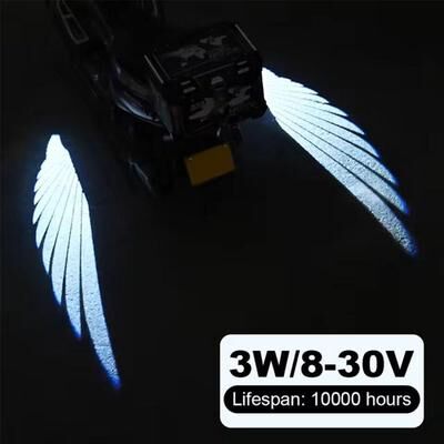 Smart Shopping Spot Motorcycle LED Underbody Light Projector Ghost Angel Wings Lights For Motorcycles, ATV, And More white