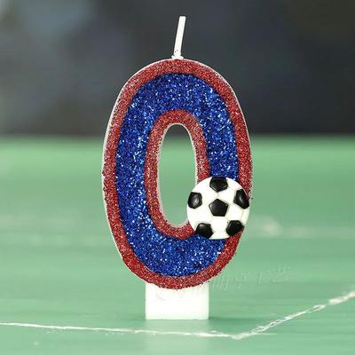Uplift Treasures Football Number Birthday Candle For Sports Theme Cakes