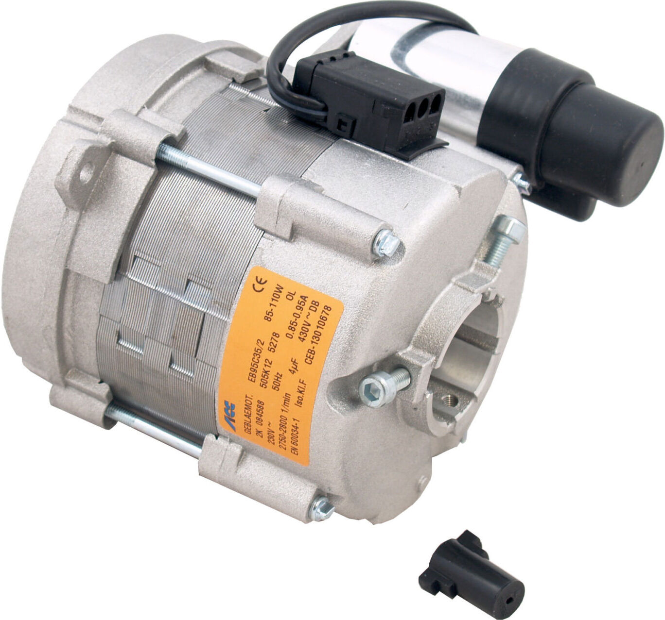 Moteur électrique Wolf avec condensateur 2413193 pour brûleur jaune Cuenod