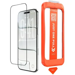 Torras Install Master Series (1 Stk., Apple iPhone Air), Smartphone Schutzfolie, Transparent