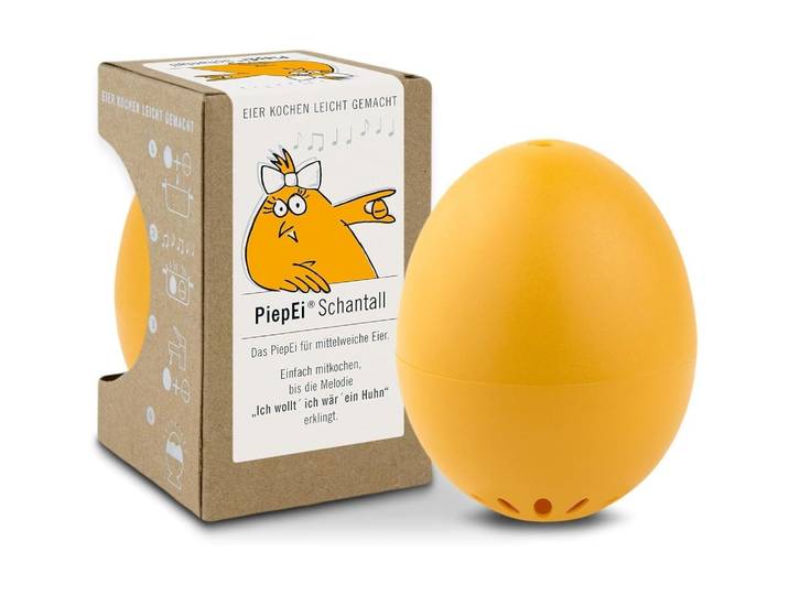 Küchentimer PiepEi Singende Eieruhr Schantall , gelb (orange), Wecker, Küchentimer