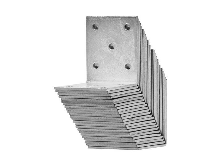 Ayce Winkelverbinder Verzinkt 50 × 40 mm 24 Stück
