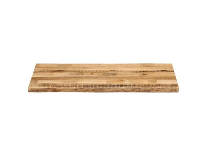 KTHLBRH Tischplatte 120 x 60 x 3,8 cm Massivholz Mangoholz Rustikale lebende Kanten, leicht zu reinigende Oberfläche, vielseitiger Ersatz für Zuhause oder Büro