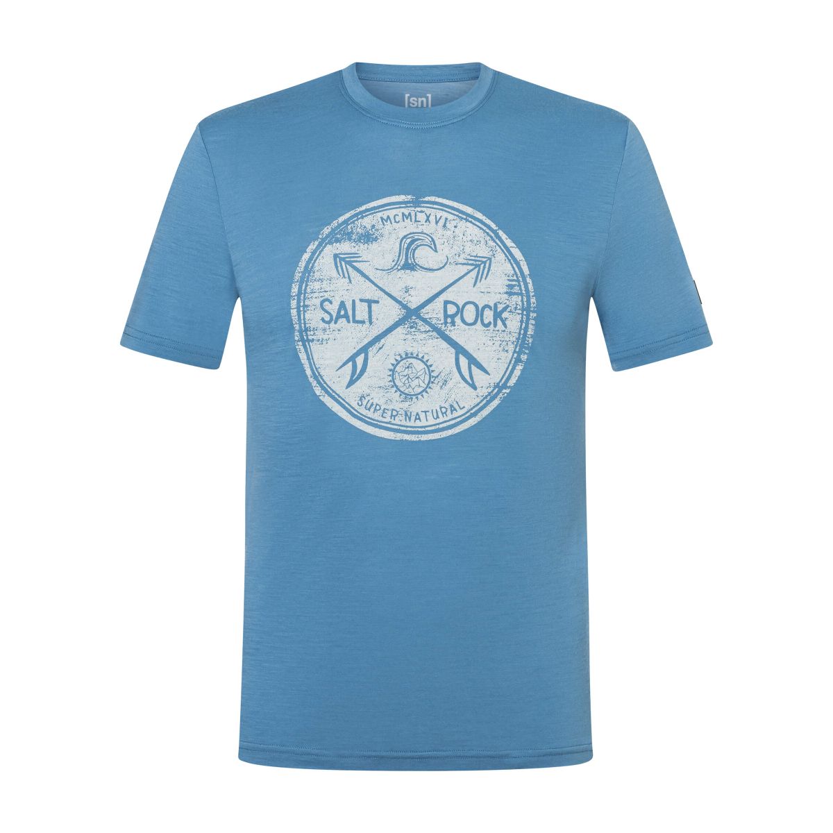 Super.Natural M Salt & Rock Tee blue heaven/white stone (88H) M SNMP0115388HM