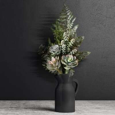Regency International "Succulent & Fern Drop 16"""