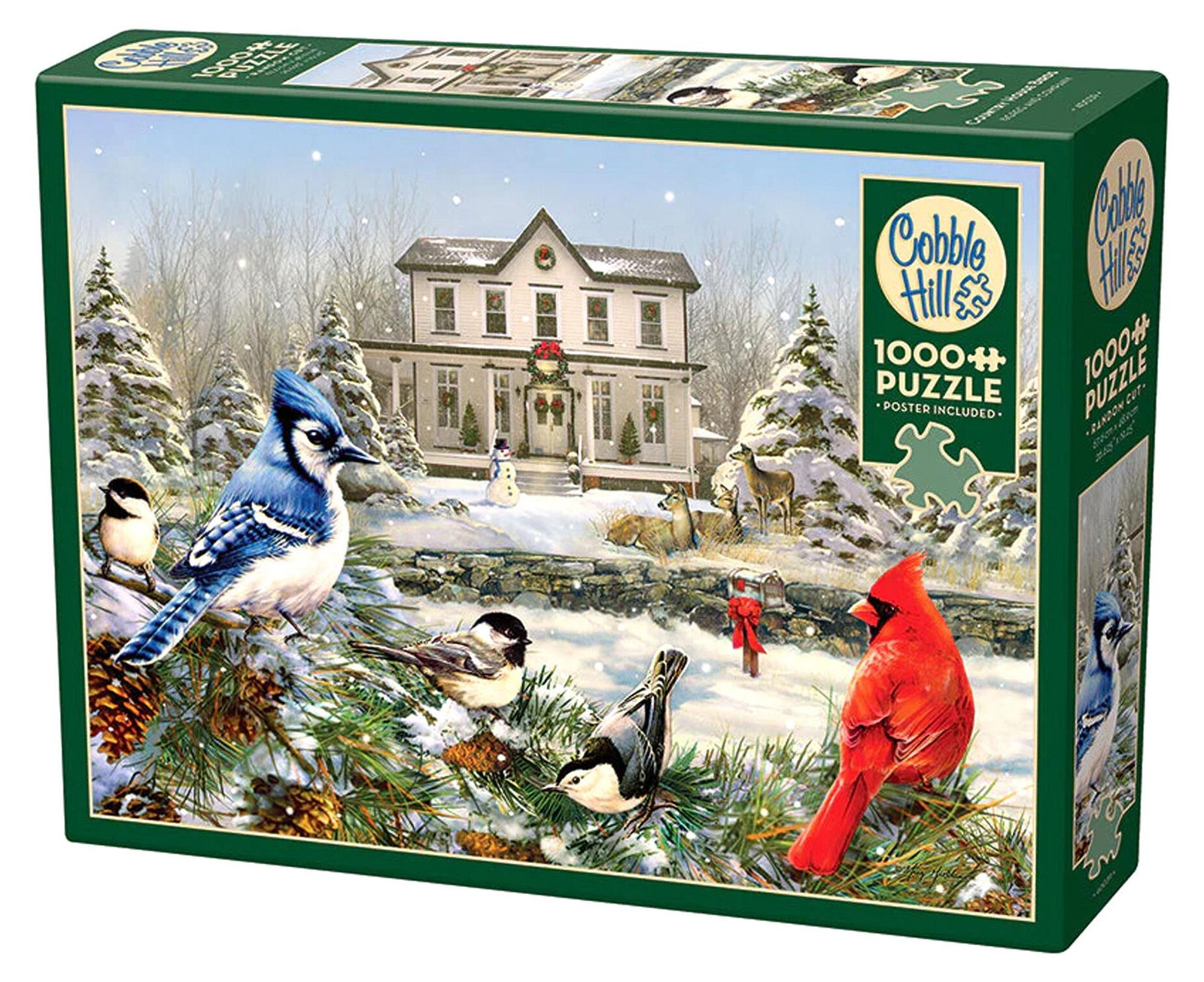 Cobble Hill Puzzel Country House met Vogels, 1000 stukjes