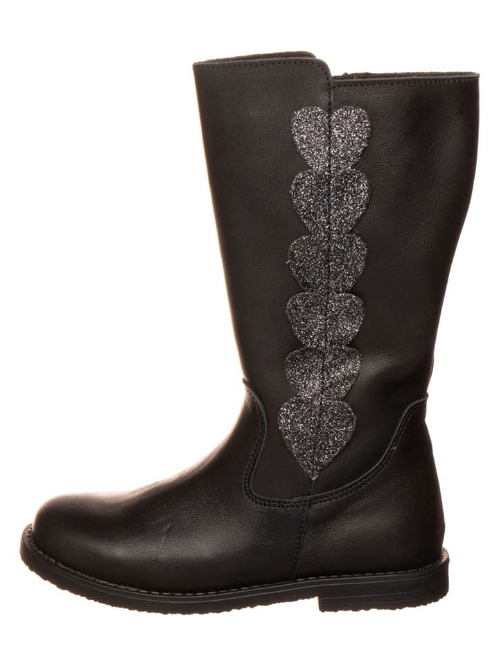 lamino Leder-Stiefel in Schwarz - 35