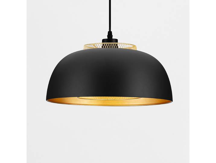 Pendelleuchte Sqube Ø 35cm Schwarz/Schwarz Aluminium LED E27