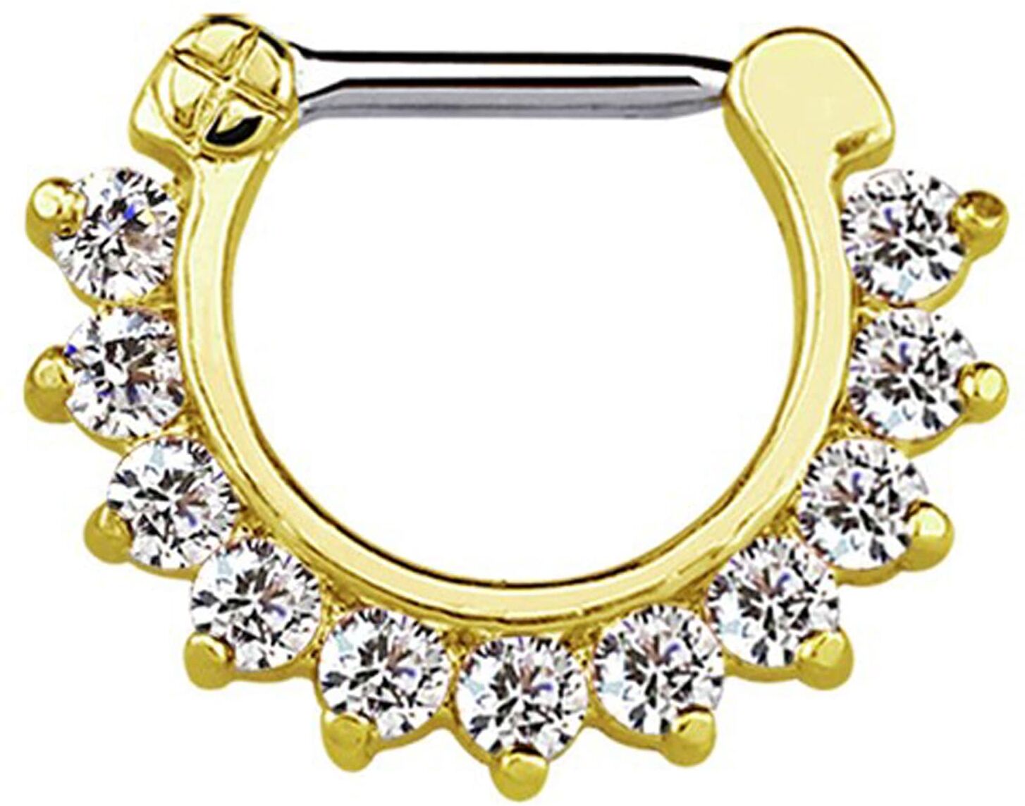 Nasenpiercing ADELIA´S "Piercing  Nasenpiercing", gold, Piercings, Damen, Silber 925 (Sterlingsilber), Nasenpiercing