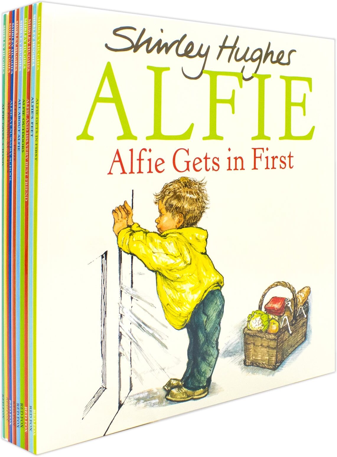 Red Fox ltd Shirley Hughes Alfie Collection 10 Books Set (Alfie Gets in First,  Alfie's Feet,  An Evening At Alfie's, Alfie Gives A Hand, Alfie Wins A Prize, Alfi